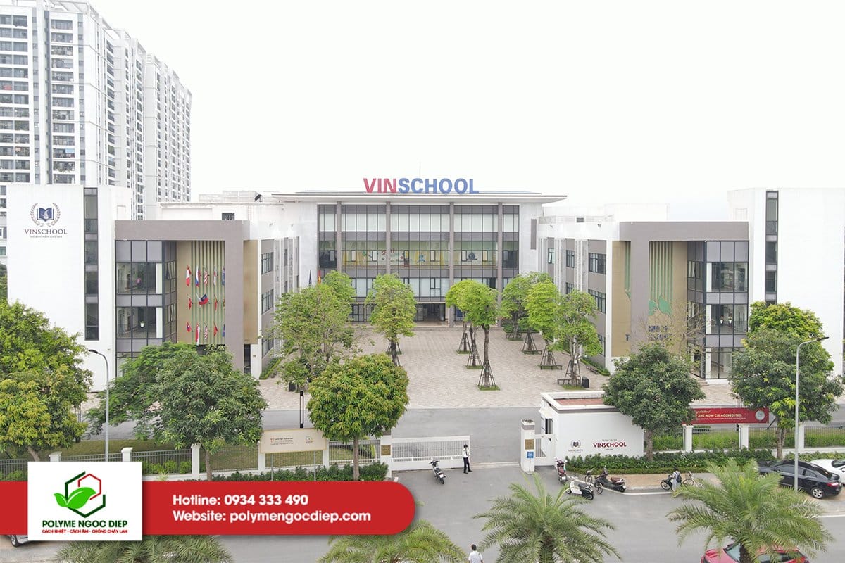 Polyme Ngọc Diệp tự hào hợp tác với Vinschool ở hạng mục “Cải tạo chống ồn phòng học và phòng bơm Trường Tiểu học Vinschool Harmony”