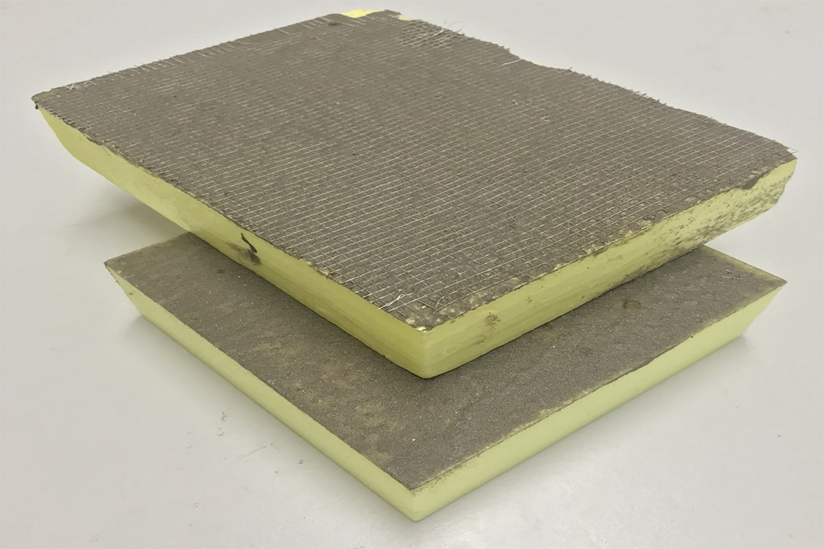 Tấm xốp cách nhiệt XPS Construction TPM là tấm xốp được xử lý bề mặt bằng lưới thuỷ tinh gia cường và xi măng polymer