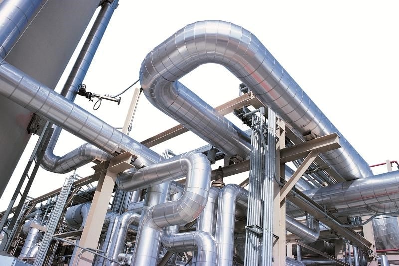 Vật liệu bảo ôn giúp hạn chế hao phí nhiệt lượng cho các hệ thống ống cách nhiệt nhà xưởng, nhà máy
