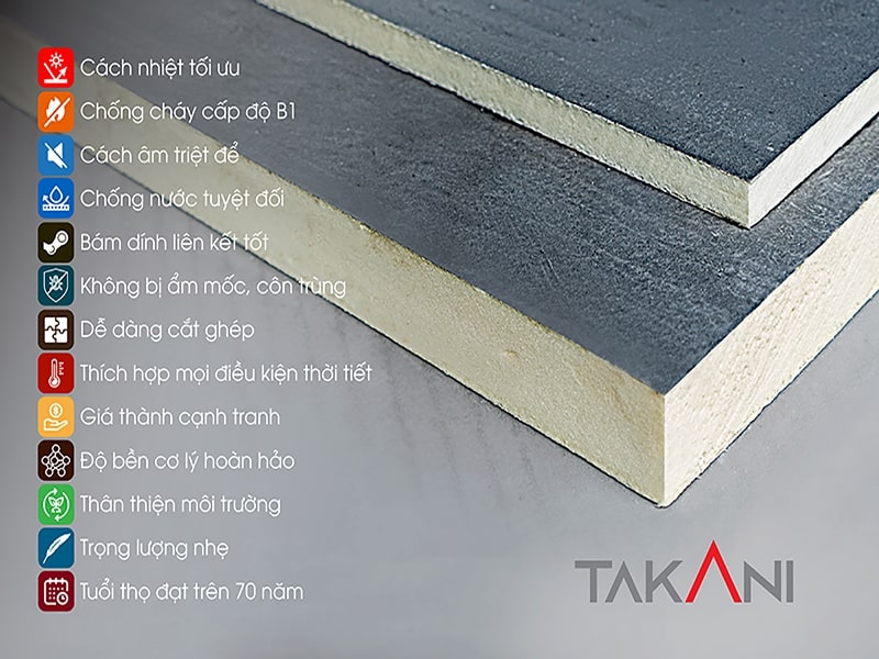 Tấm cách nhiệt Takani – vật liệu cách nhiệt hiện đại được sử dụng phổ biến hiện nay