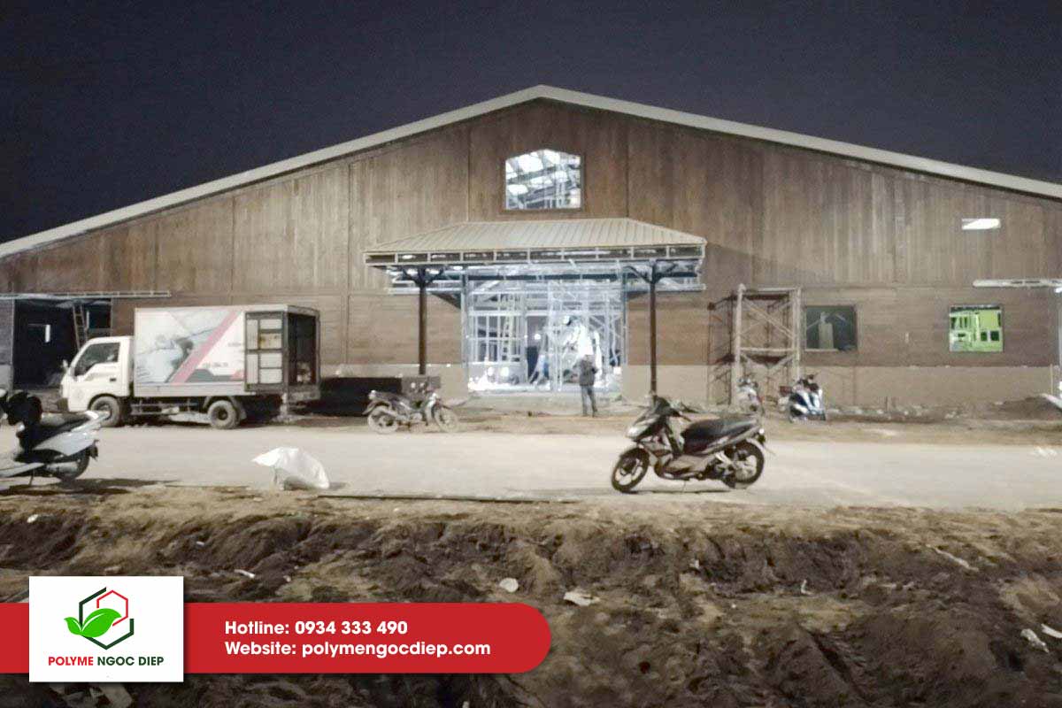 Tổng khối lượng thi công của chúng tôi là 1700m2