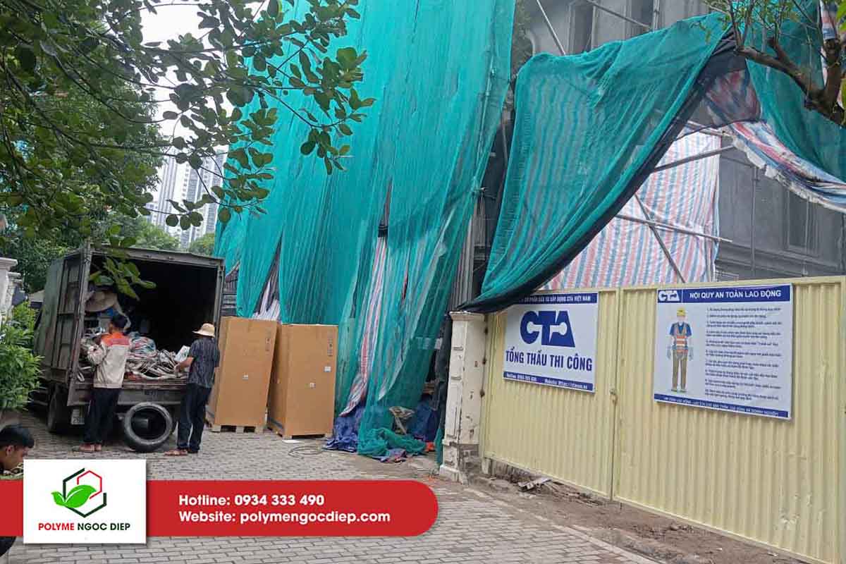 Chống nóng mái bê tông biệt thự Splendora tại Hà Nội 1