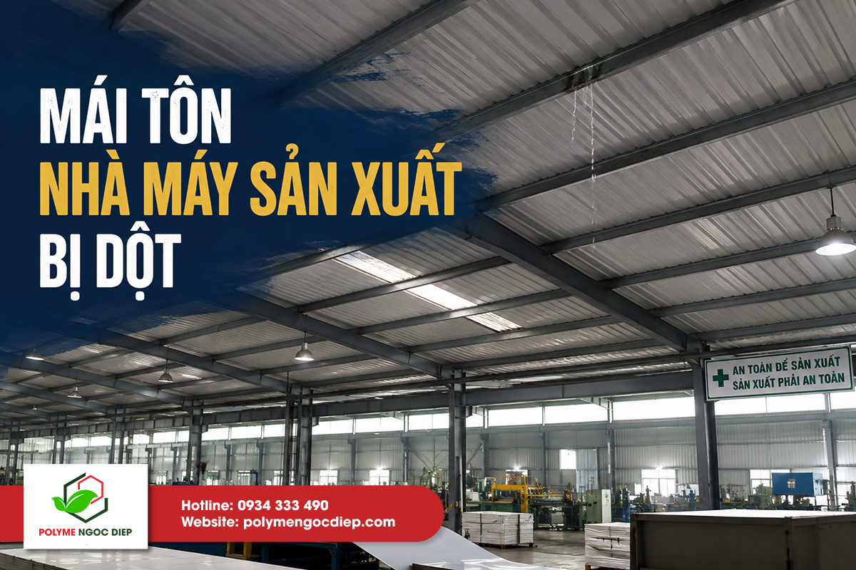 Chống Dột Mái Tôn Nhà Xưởng Nguyên Nhân, Rủi Ro Vận Hành Và Giải Pháp Bịt Kín Toàn Diện 1